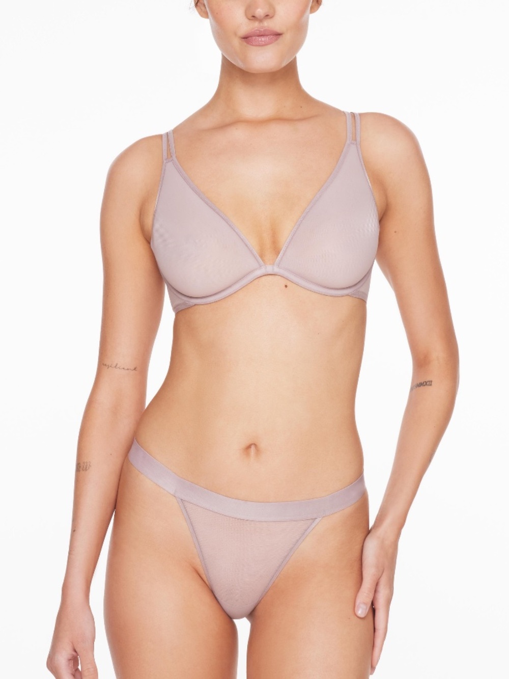 ThirdLove Bare Mesh Plunge Bra Size 30Eatmosphere / 30E - Picture 2 of 3